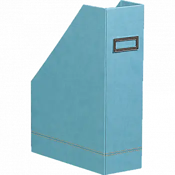 Лоток вертикальный Rhodiarama 10*25*31 см, отделка искусственной кожей, бирюзовый, 318837C