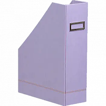 Лоток вертикальный Rhodiarama 10*25*31 см, отделка искусственной кожей, ирис, 318839C