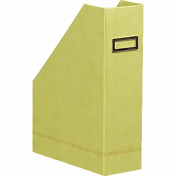 Лоток вертикальный Rhodiarama 10*25*31 см, обработка искусственной кожей, салатовый, 318836C