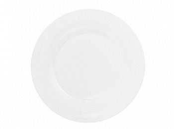 Тарелка фарфоровая обеденная 30 см, белый, 988-171