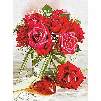 Полотно на картоні з контуром "Натюрморт №36" 30*40, бавовна, акрил, Rosa Start