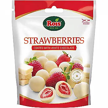 Цукерки полуниця в білому шоколаді, VICTORIA NUTS БолгП