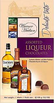 Конфеты шоколадные WH ASSORTED LIQUEUR с алкоголем, PIASTEN НимП