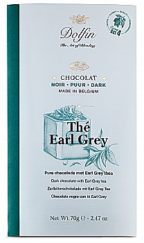 Черный шоколад 60% какао с чаем Earl Grey, DOLFIN БельгП