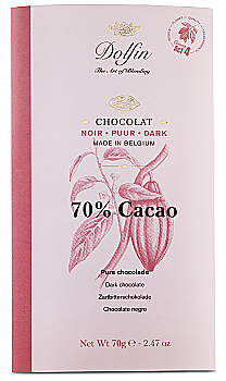 Черный шоколад 70% какао, DOLFIN БельгП