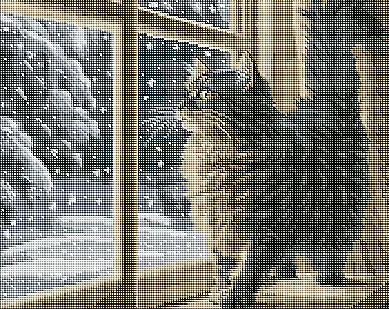 Набор с алмазной мозаикой "Снегопад за окном" с АВ стразами 40*50 см, AMO7801 ТМ "Ideyka"