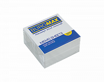 Блок для нотаток 90*90*50 мм, білий, не скл., BM.2215