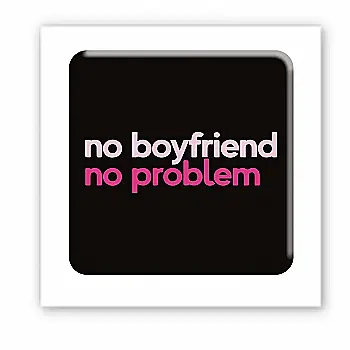 3D-стікер "No boyfriend-no problem"