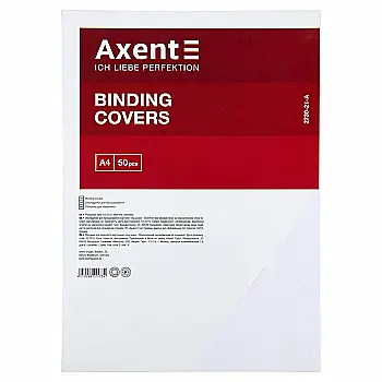 Обкладинка картонна "Під шкіру" (50шт.), біла,  2730-21-A