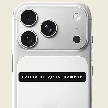 Стікер 3D "плани на день: вижити" Cobart, СS-3D-213