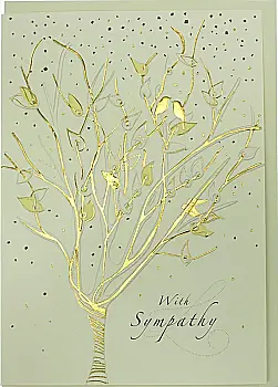 Открытка "With Sympathy", 167х118 мм, MO5909X1