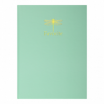 Outlet20 Канцелярська книга А4 96 арк "Favourite, Pastel", кл, оф, тв. ламін. обкладинка, м’ятна BM.2400-438/1025032