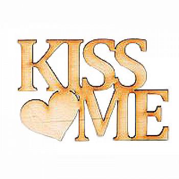 Заготовка деревянная Kiss Me Сердце, 6*9 см, МС17
