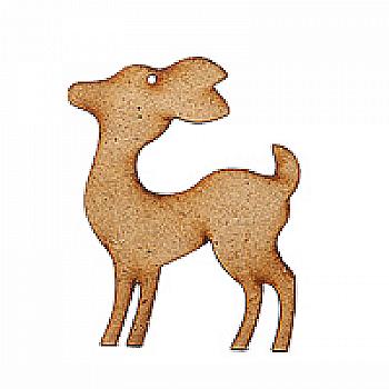 Заготовка деревянная Олененок малышонок, 10*8 см, Ч238