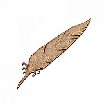 Заготовка деревянная Перо, 10,8*2 см, Ч28