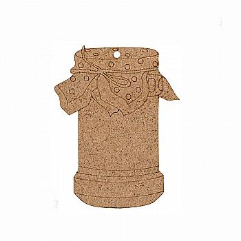 Заготовка Баночка 3, ДВП, 7*9 см, 1 шт, Rosa Talent (5)