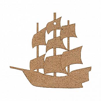 Заготівка Корабель, ДВП, 10,7*10 см, 1 шт, Rosa Talent (5)