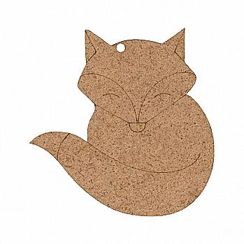 Заготовка Лисица 2, ДВП, 8*8 см, 1 шт, Rosa Talent (5)