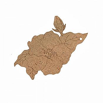 Заготовка Мальва, ДВП, 11,5*7,3 см, 1 шт, Rosa Talent (5)