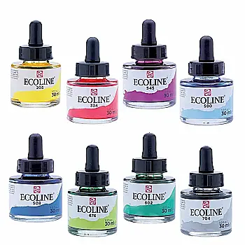 Outlet Уцен Фарба акварельна рідка Ecoline 30 мл, в асорт. Royal Talens/1008693