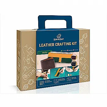 Набір для виготовлення шкіряних виробів "Гаманець", лісовий/коричневий