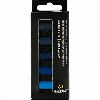 Набір сухої м’якої пастелі 5 кол., Rembrandt, Теплі сині, Royal Talens