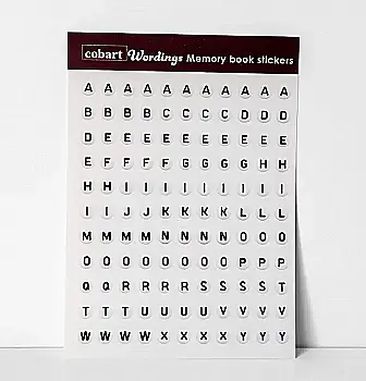 Стікери для альбомів А5 "Wordings", СS-VS-058, Cobart