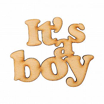 Заготовка деревянная It’s a boy, 7,5*6 см, МС133