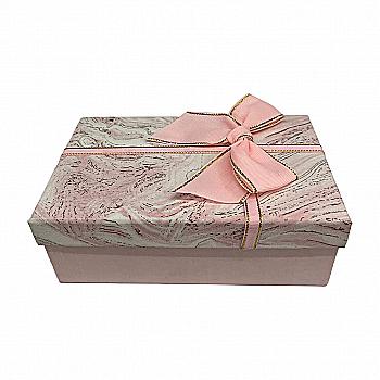 Подарункова коробка прямокутна, рожева "Абстракція", 19*12*6,5 см, 140373871