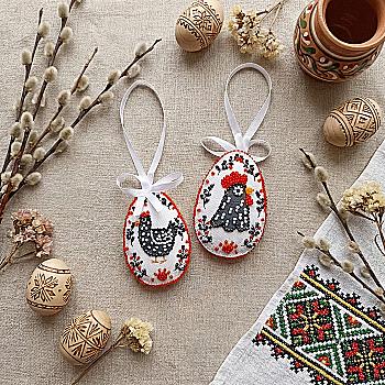 Набір для вишивання бісером інтер’єрної прикраси на натуральному художньому холсті "Домашнє щастя", ABT-059