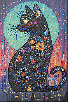 Набір для вишивання бісером на натуральному художньому холсті "Зоряний погляд", AB-967