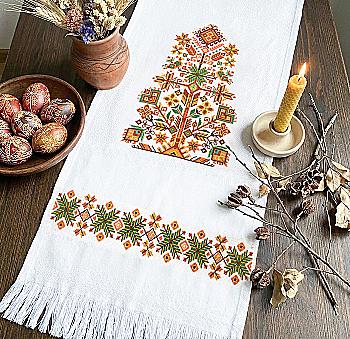 Набір для вишивання хрестиком "Рушник "Оберіг дому", AHE-004