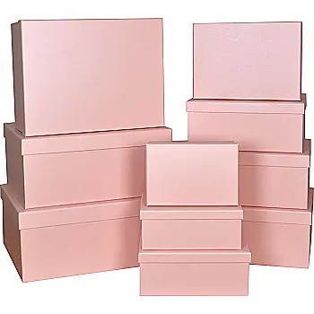 Подарункова коробка прямокутна, рожева, 29*22*12,5 см, 1110285936