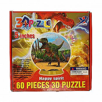 Пазлы 3D Шар "Динозаври", 229705YT