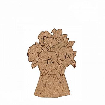 Заготівка Букет квітів 5, ДВП, 7,5*10,5 см, 1 шт, Rosa Talent (5)