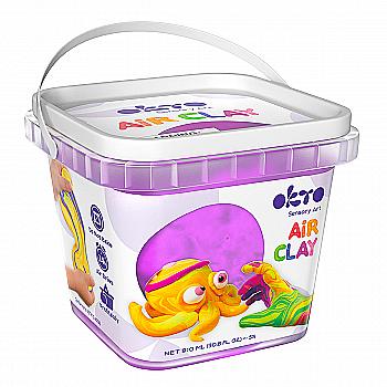 Воздушная глина School supplies 910 мл, фиолетовая, ТМ ОКТО, 20013