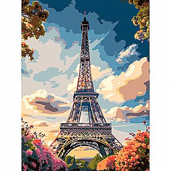 Картина по номерам 30*40 см "Эйфелева башня", SS-1280 ТМ "Strateg"
