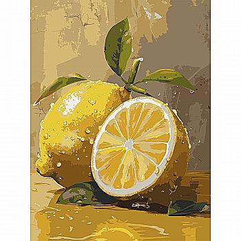 Картина за номерами 30*40 см "Лимонний настрій", SS-1269 ТМ "Strateg"