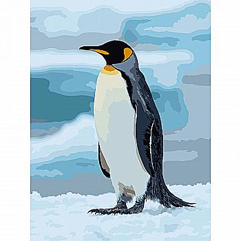 Картина по номерам 30*40 см "Пингвин на льду", SS-1264 ТМ "Strateg"