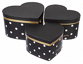 Подарункова коробка серце середня, W5816