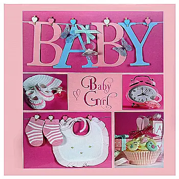 Фотоальбом EVG 20sheets Baby collage Pink w/box (UA)