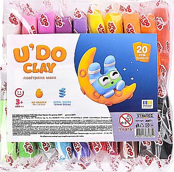 Набір для творчості "U’DO Clay" 20 шт * 10 г, брикет, 30871