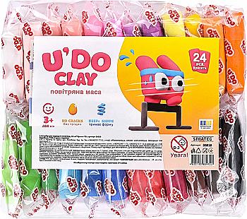 Набір для творчості "U’DO Clay" 24 шт * 10 г, брикет, 30838