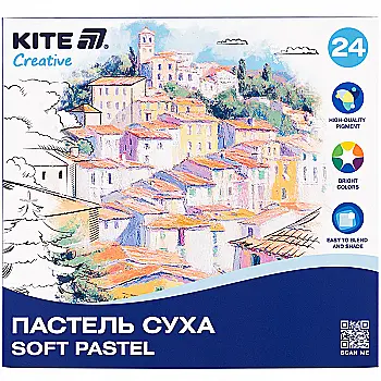 Пастель сухая, 24 цветов Creative, К-201-24