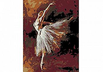 Outlet Набір-стандарт, техніка акриловий живопис за номерами "Танцюристка вигинається", Rosa Start/850951