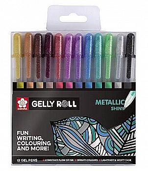 Outlet75 Outlet Набір гелевих ручок Metallic, 12 кол, Sakura/862571/1012541