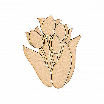 Прищепка декоративная "Тюльпаны", 000990 ArtBober