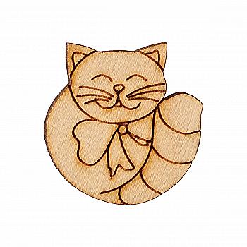 Прищепка декоративная "Кот клубочком", 000991 ArtBober