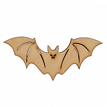 Заготівка з фанери Розмальовка Хелловін "Кажан-2" 3,9*9 см, 001287 ArtBober