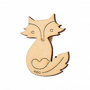 Прищепка декоративная "Лисичка", 000751 ArtBober